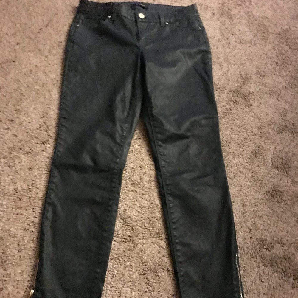 White House Black Market Coated Skinny Jeans